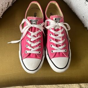 Pink Converse Low Tops